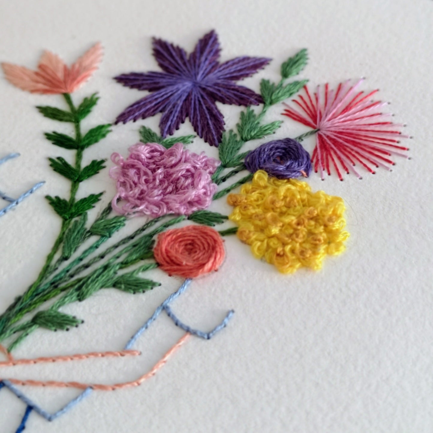 Initiation à la broderie sur papier