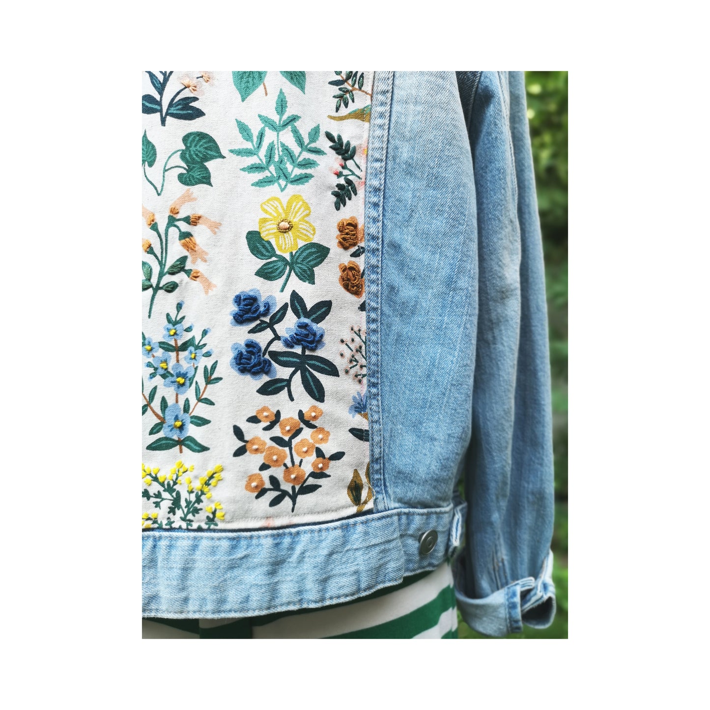 La veste en jeans - Le jardin