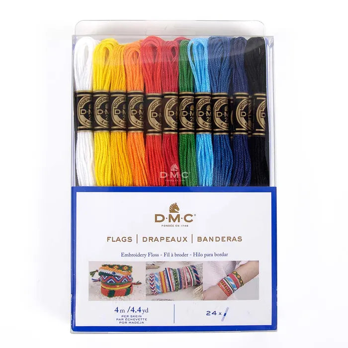 Assortiment de fils moulinés - Drapeaux