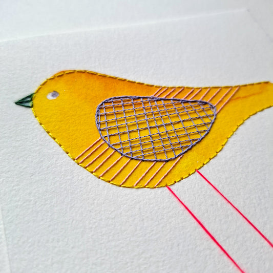 Les oiseaux colorés - Jaune