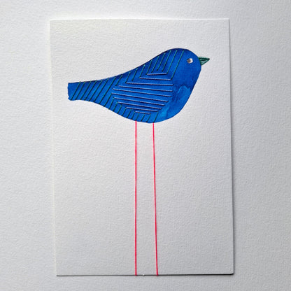 Les oiseaux colorés -  Bleu