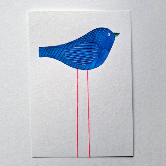 Les oiseaux colorés -  Bleu
