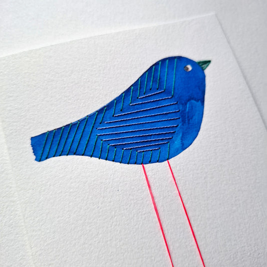 Les oiseaux colorés -  Bleu