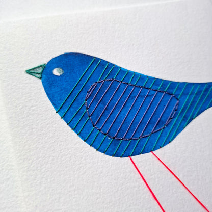 Les oiseaux colorés -  Blue