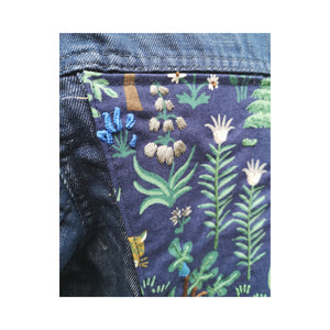 La veste en jeans - Le paon