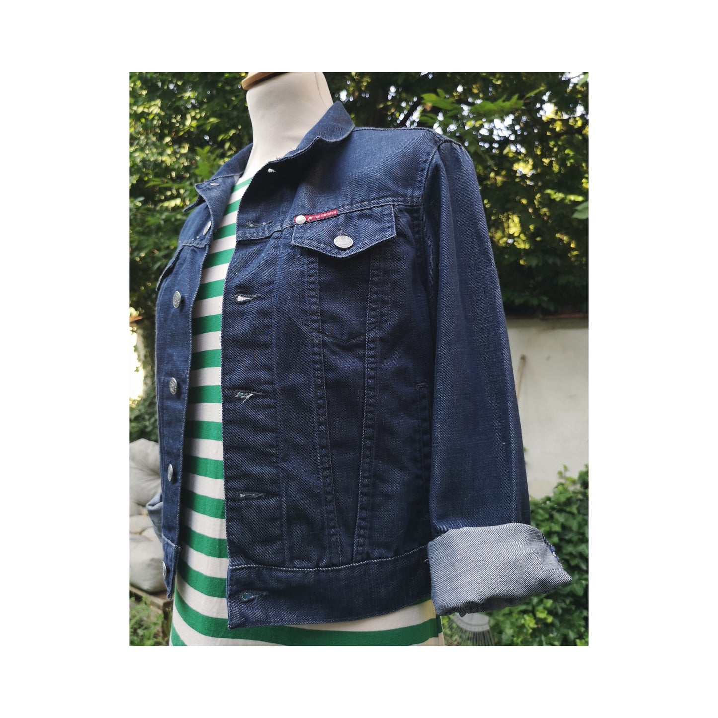 La veste en jeans - Le paon