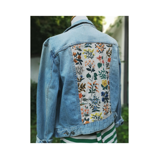 La veste en jeans - Le jardin