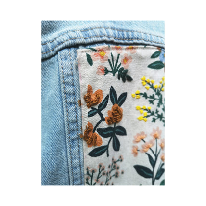 La veste en jeans - Le jardin