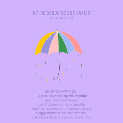 Après la pluie - KIT PAPIER/TISSU