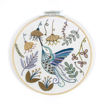 kit de broderie - Le colibri
