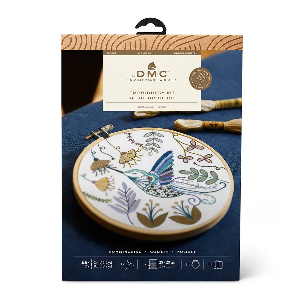 kit de broderie - Le colibri