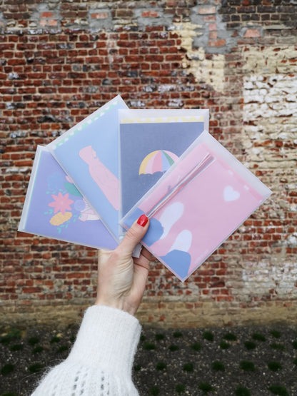 Coeur Grafitti - kit broderie papier