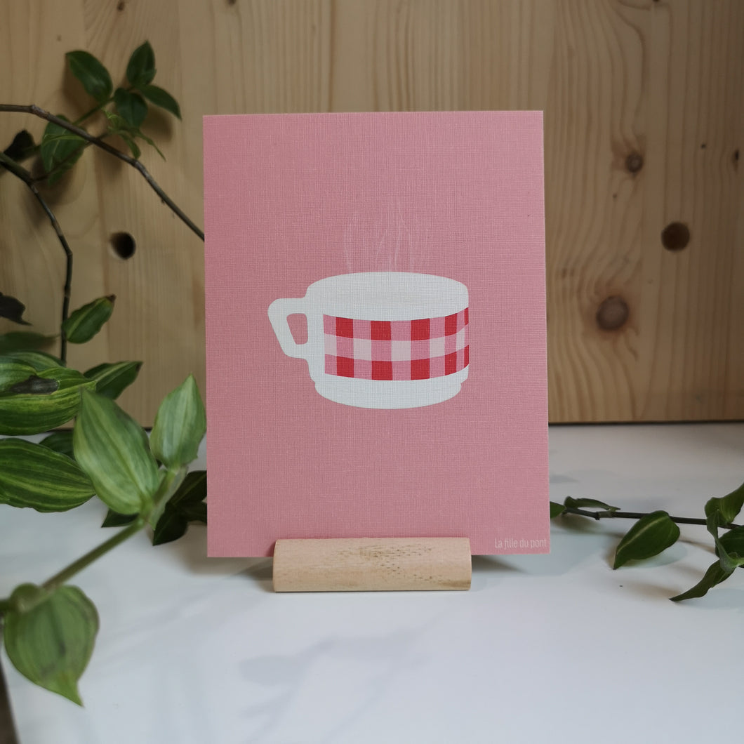But first, coffee. - carte postale