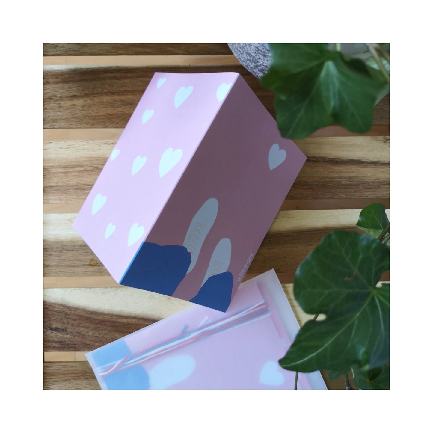 Coeur Grafitti - kit broderie papier