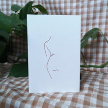 Charger l&#39;image dans la galerie, SILHOUETTE - Carte de correspondance brodée