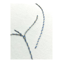 Charger l&#39;image dans la galerie, DOUX PLISSÉS (fil bleu et doré)