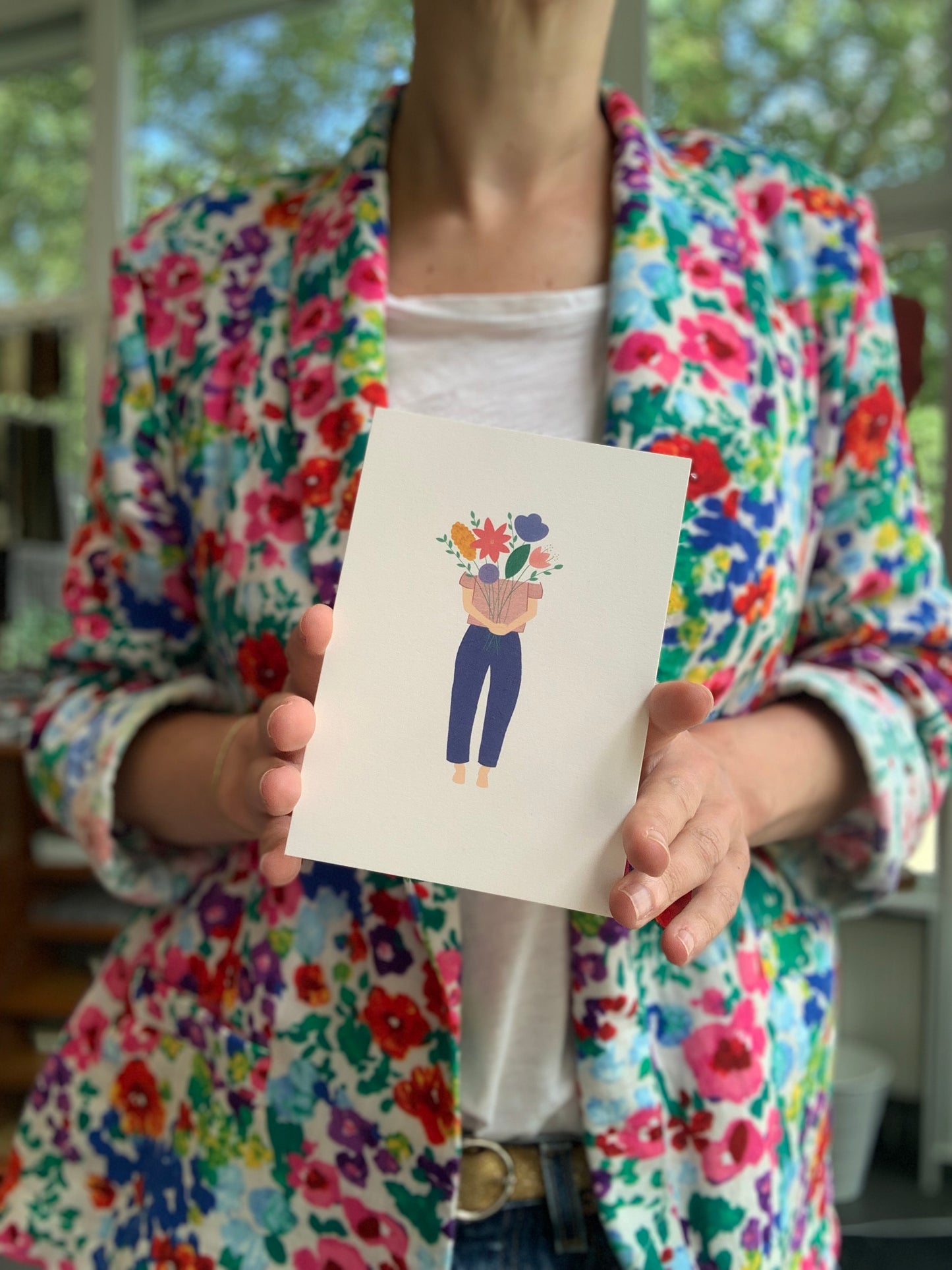 Le bouquet - carte postale